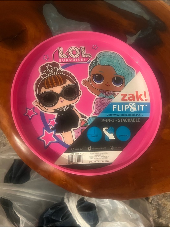 Other - Zak! FlipIt LOL Surprise Pink 2-in-1 Stackable Kids Plate